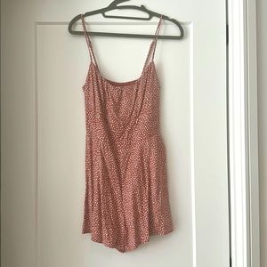 A&F Pink Polka Dot Romper